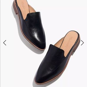 Madewell The Frances Loafer Mule in Leather in True Black